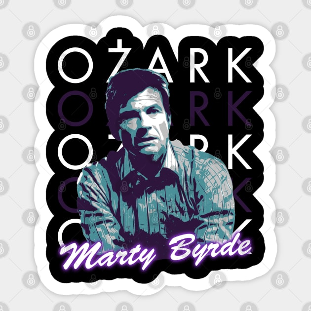 Marty Byrde of Ozark Sticker by LAKOSH